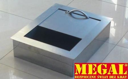 W3 - Głęboki podajnik z przesuwną pokrywą ze stali nierdzewnej 